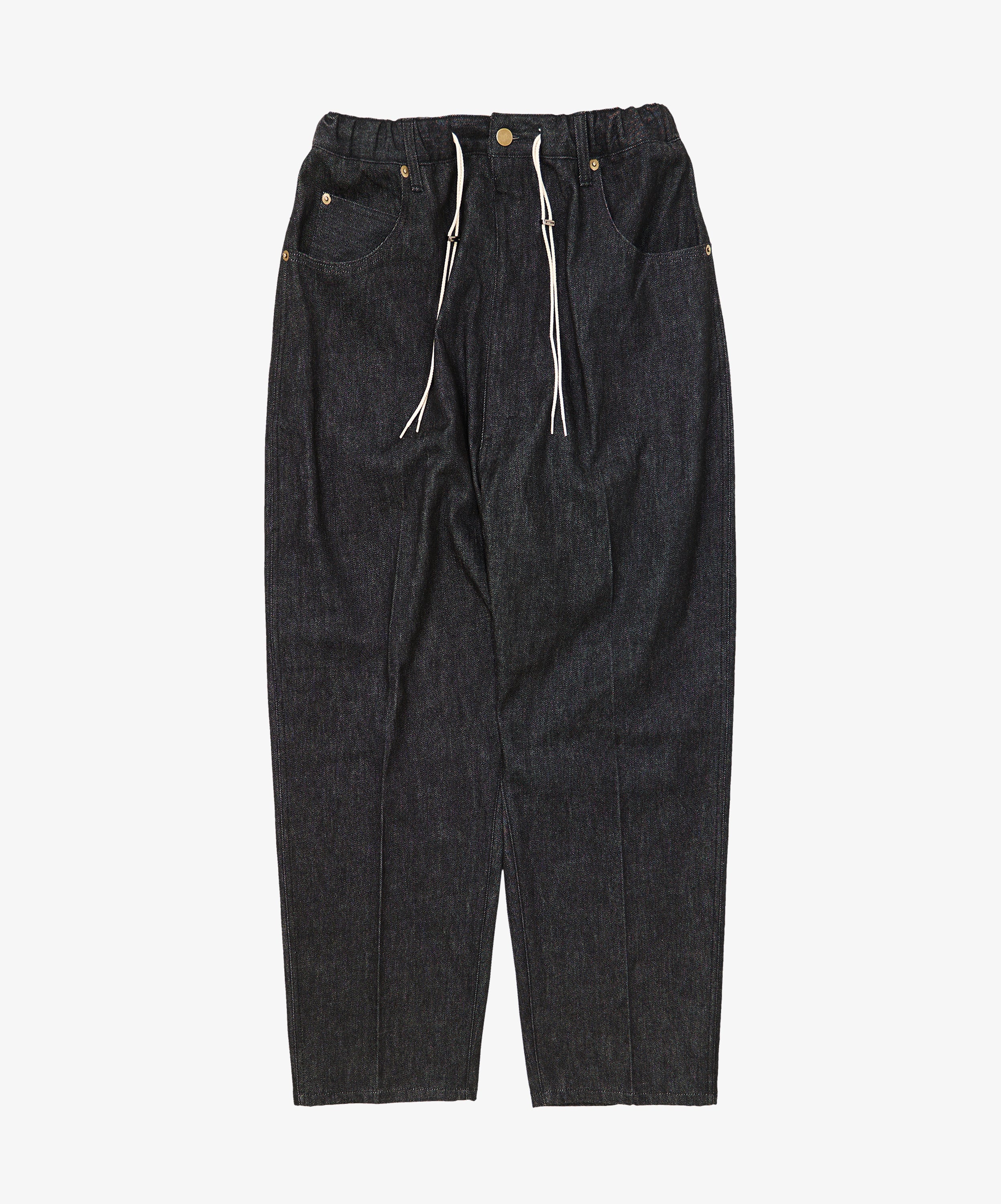 pantalon cinq poches black denim one wash - default
