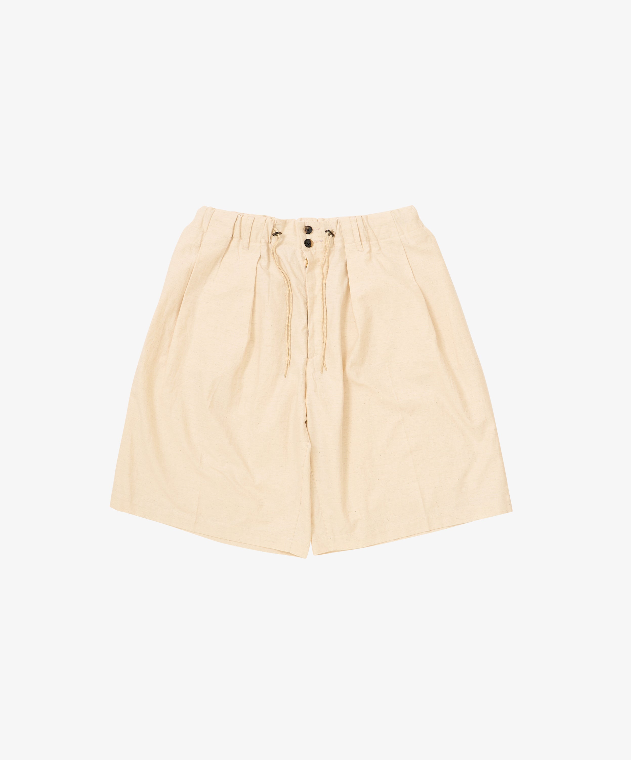 circular short pants back satin natural - default