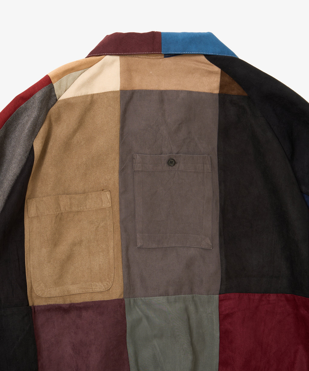 zip blouson faux suede eight