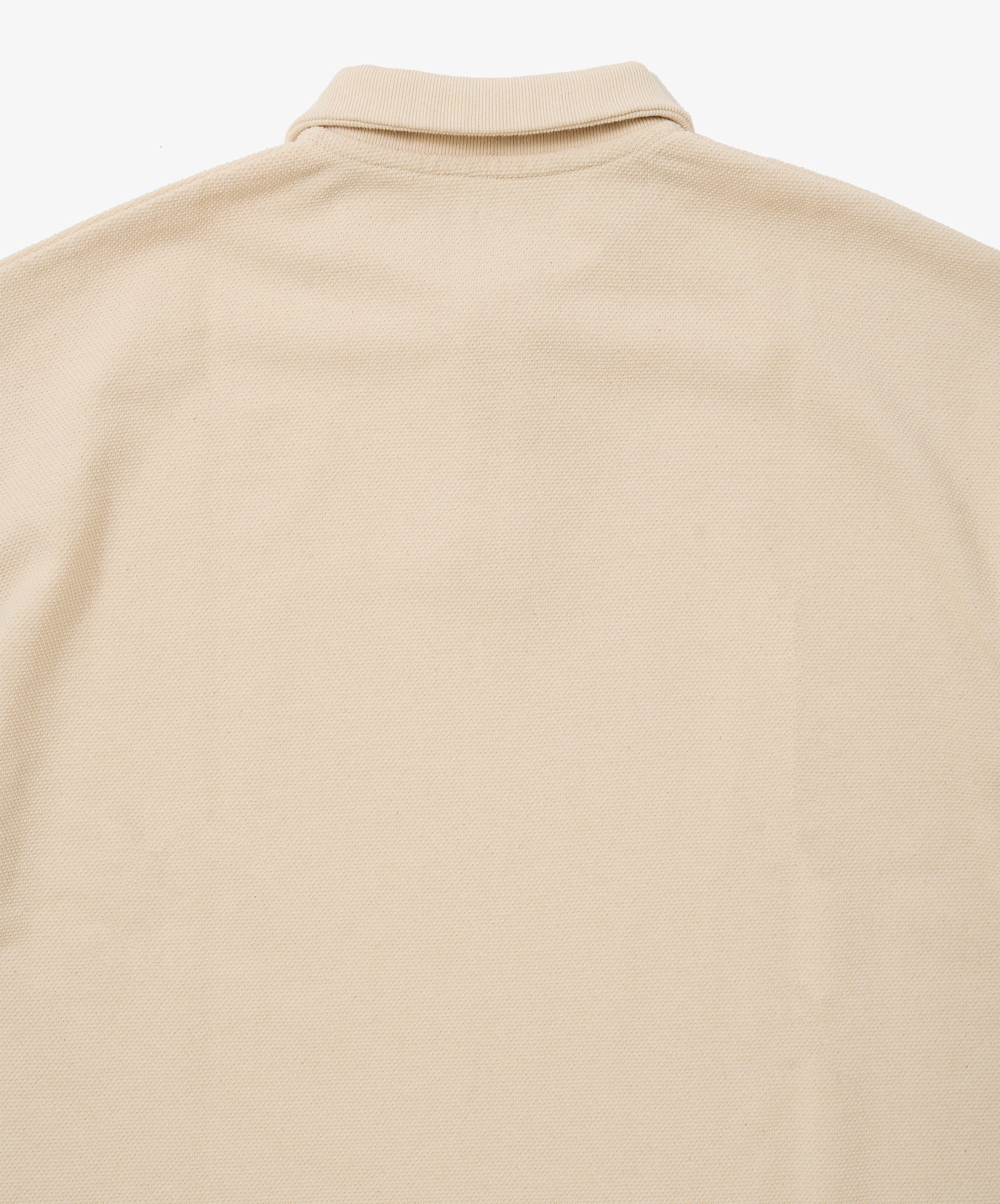 twisted pique polo ivory