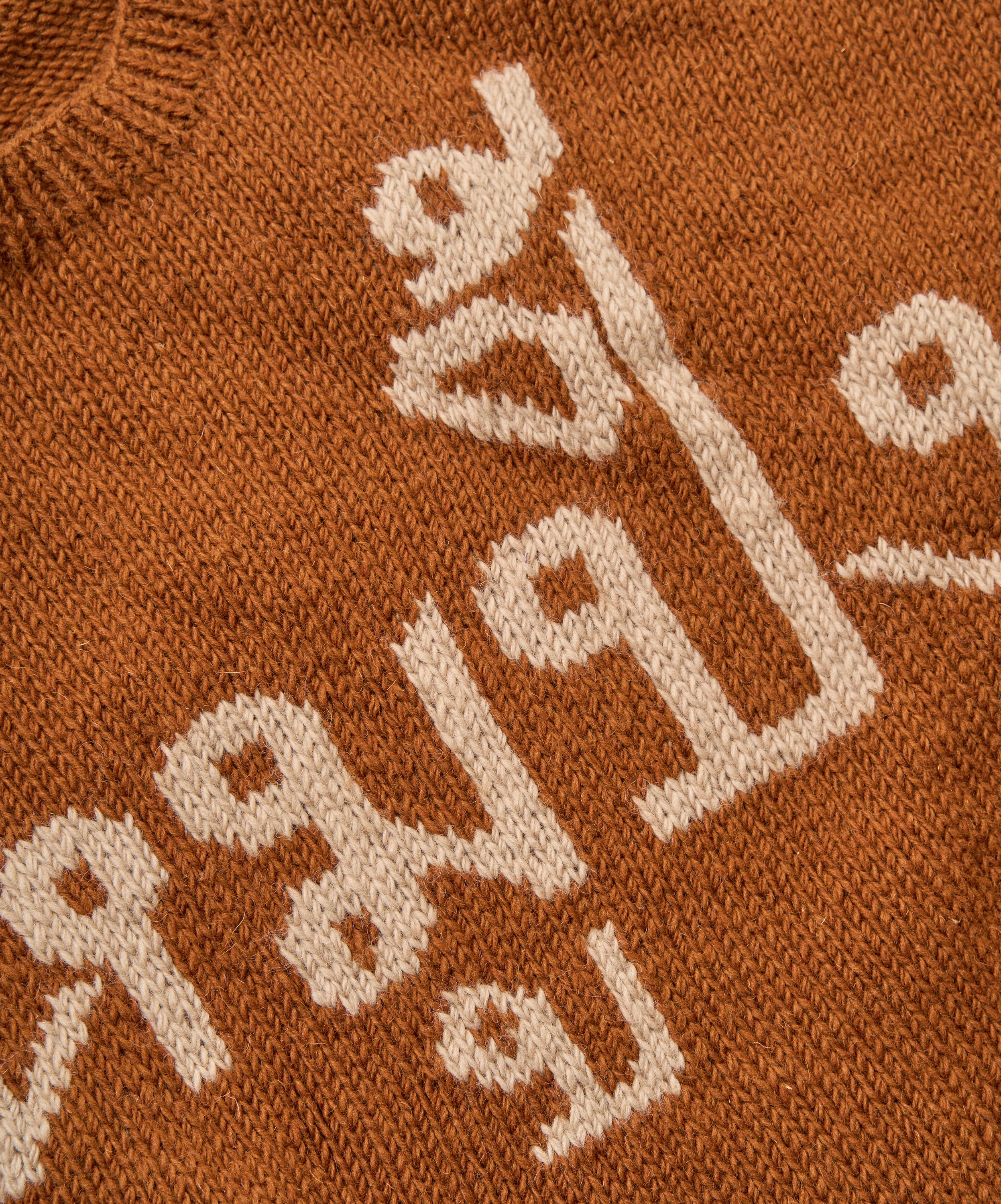 moo ping brown sweater by macmahon knitting