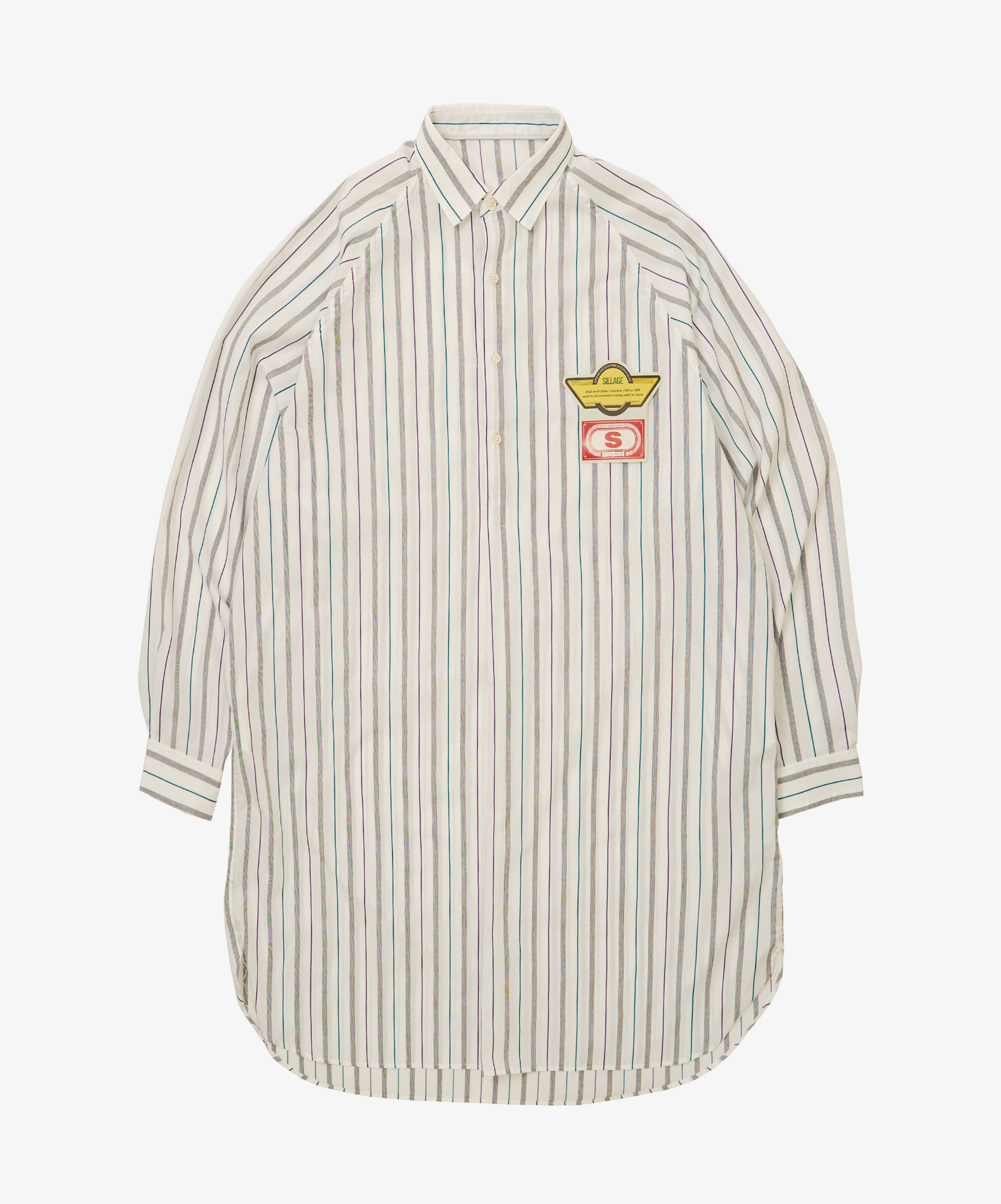 popover shirt dead stock jacquard stripe long - default