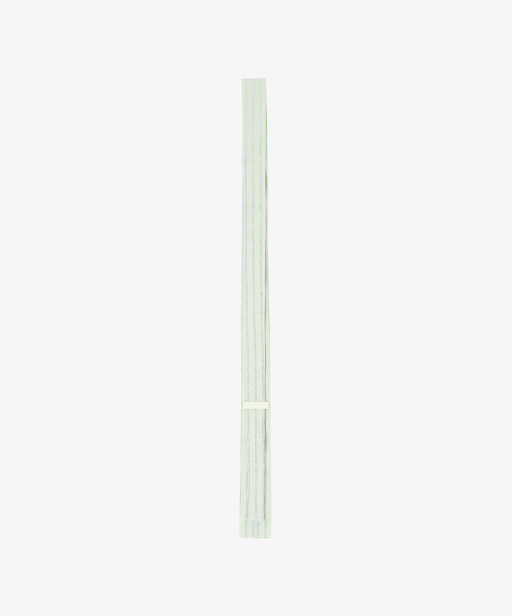 tie supima cotton green stripe