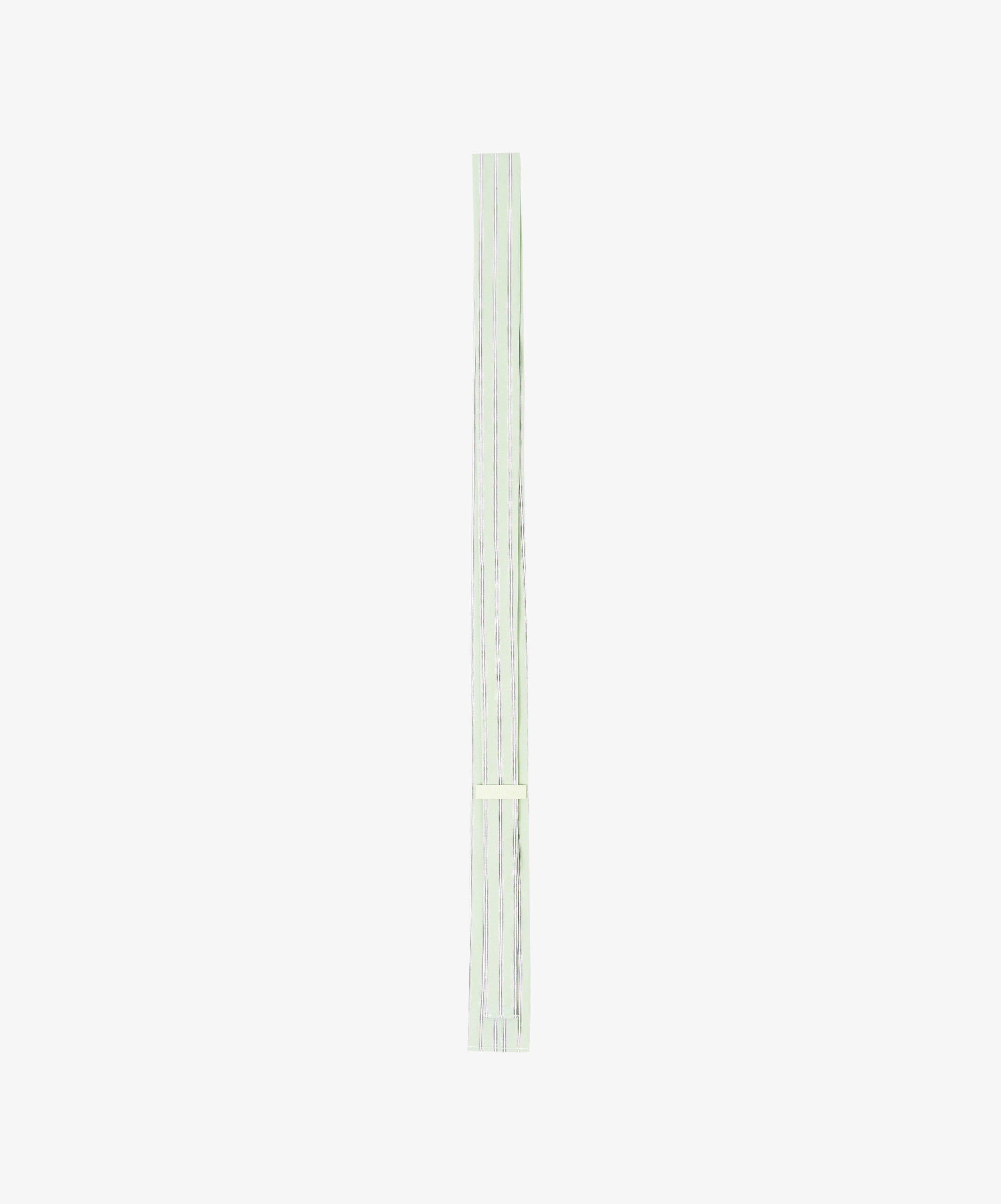 tie supima cotton green stripe