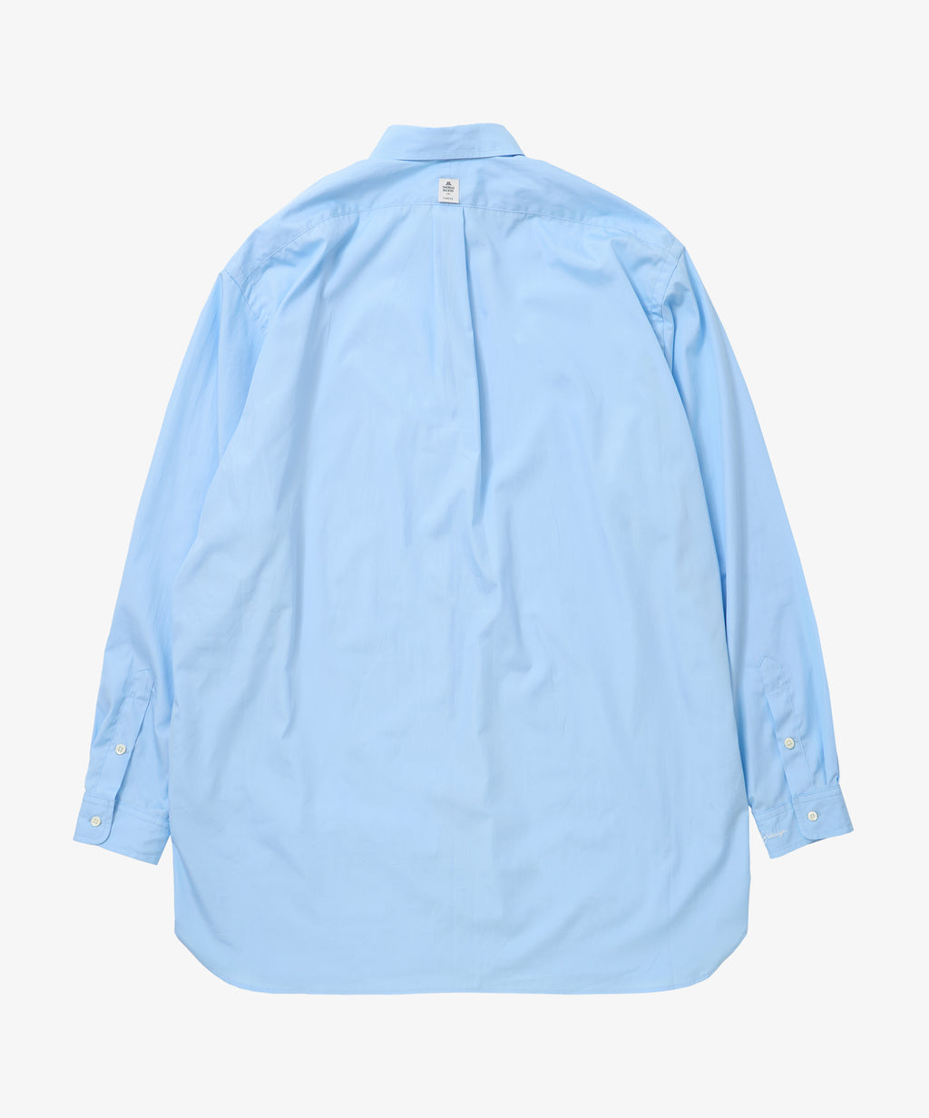 wide shirt with pocket thomas mason blue long