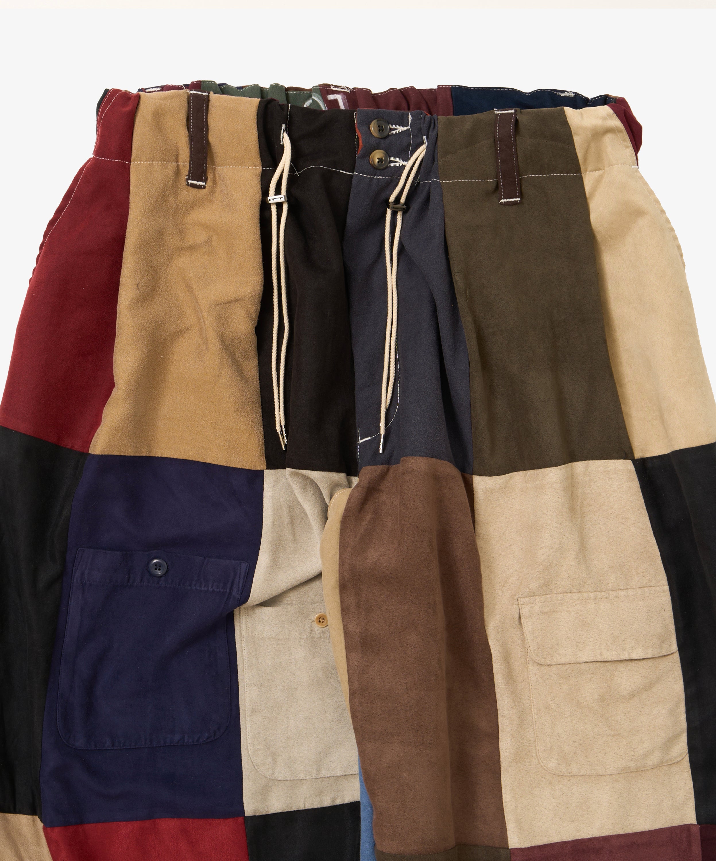 circular pants faux suede one