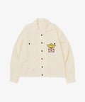 rib blouson deadstock neon yellow stripe - default
