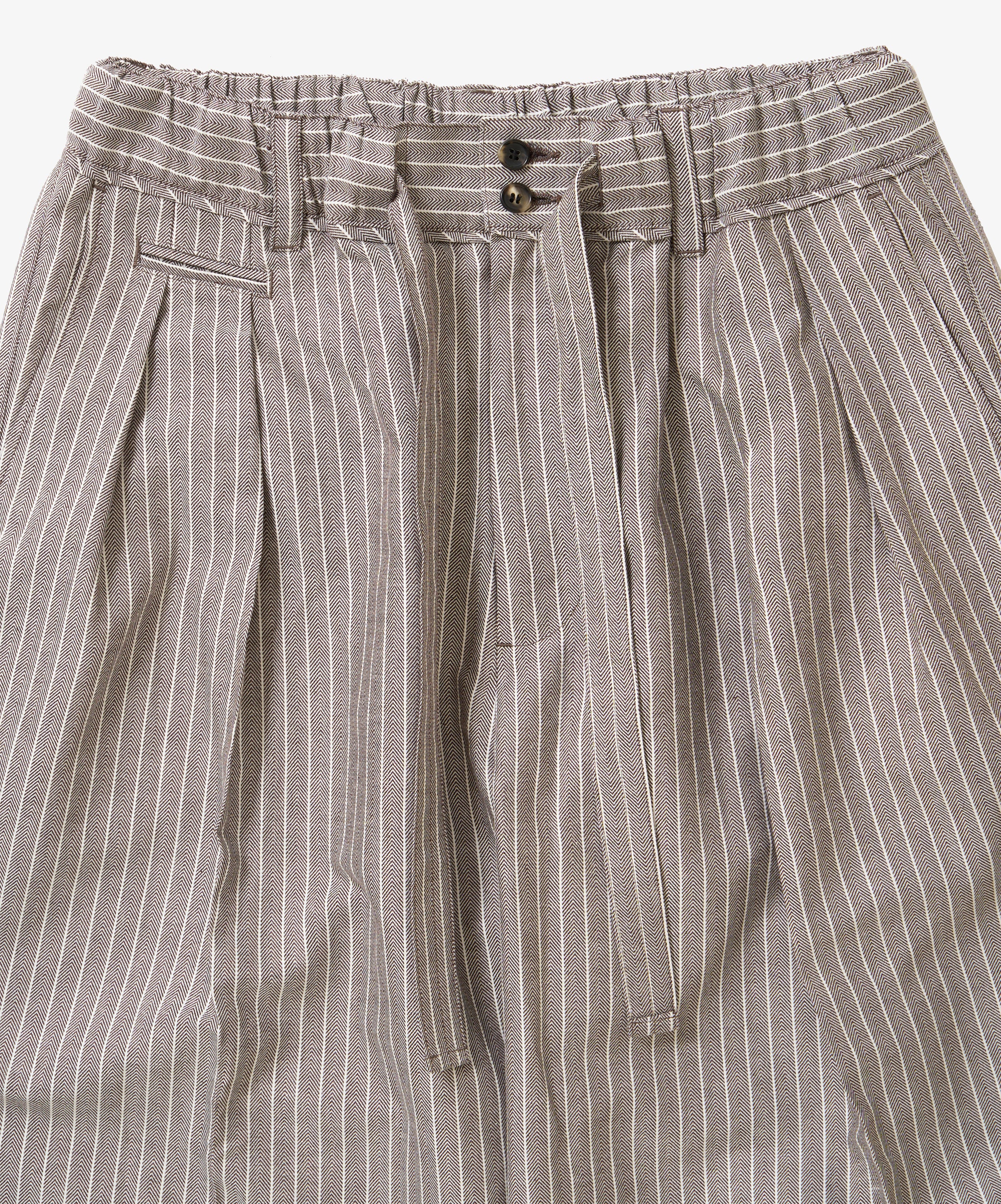 banshu ori hakama pants herringbone stripe