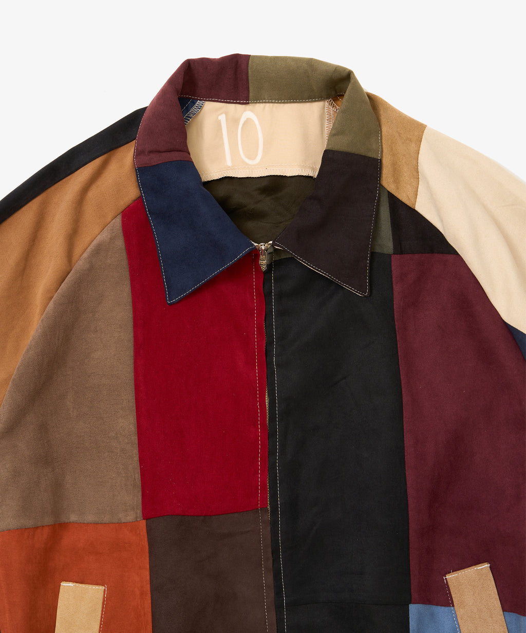 zip blouson faux suede ten