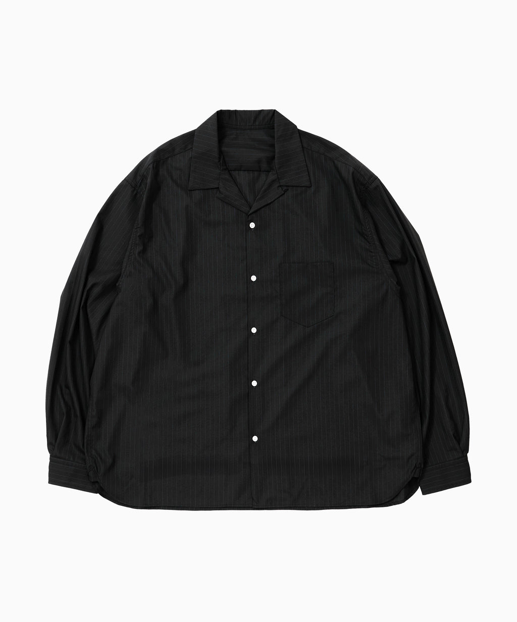re-engineered overshirt black stripe - default