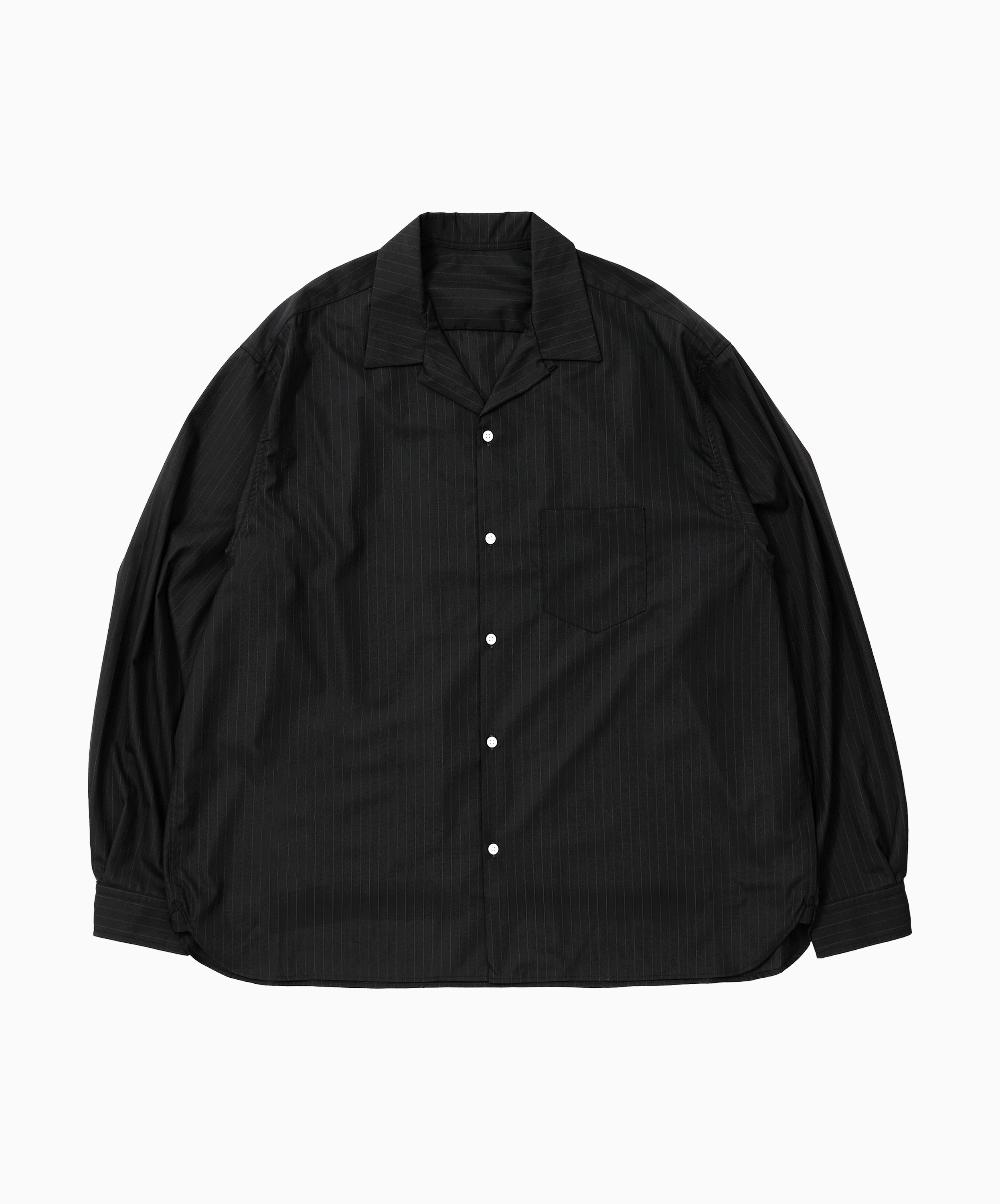 re-engineered overshirt black stripe - default