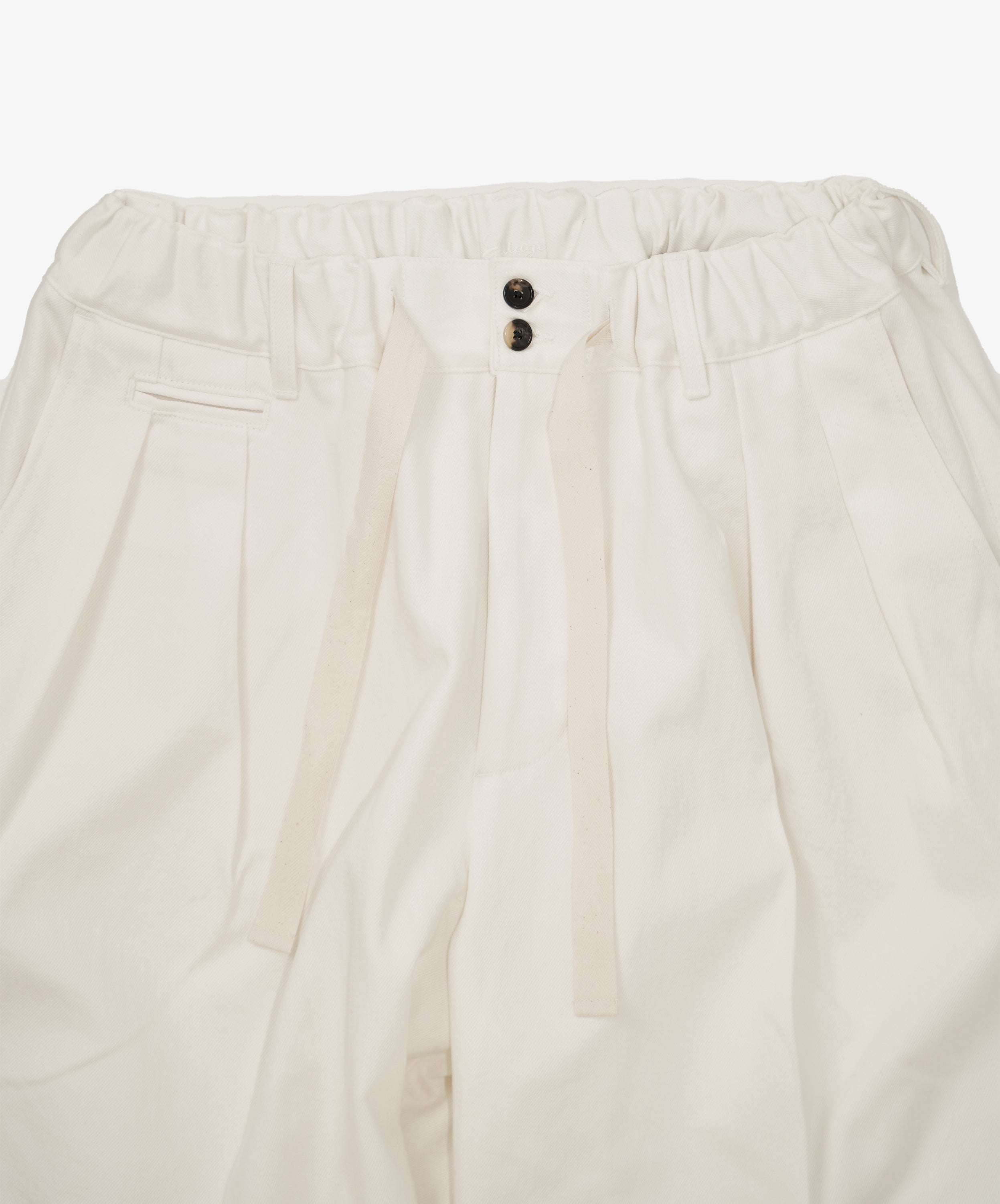 hakama pants white denim one wash