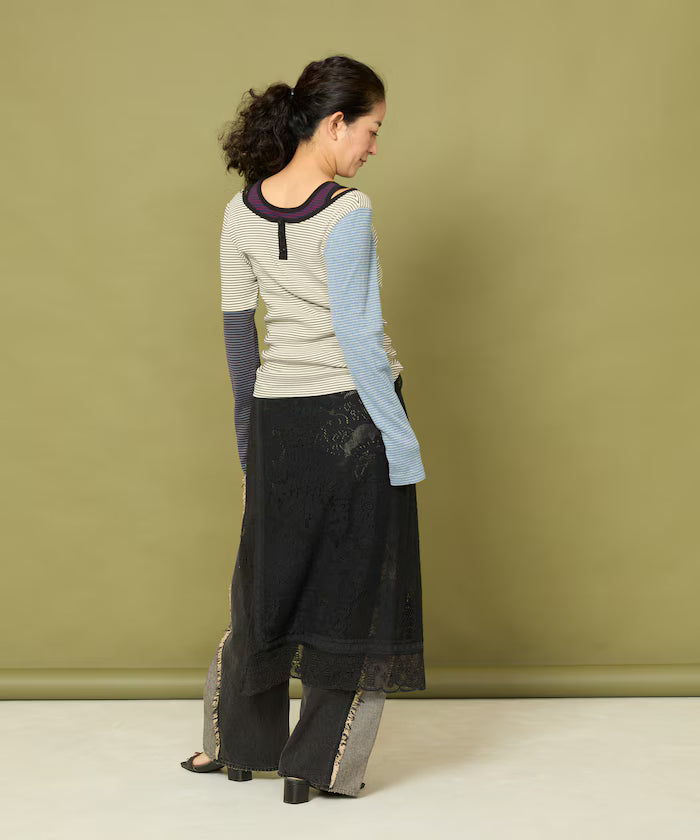 Healthknit Slim Stripe Tank T-Shirt SET