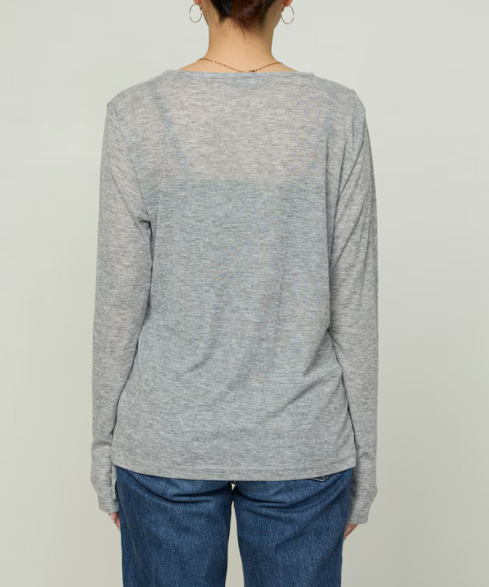 Layered Cache coeur Sheer Long Sleeve T Limited Edition