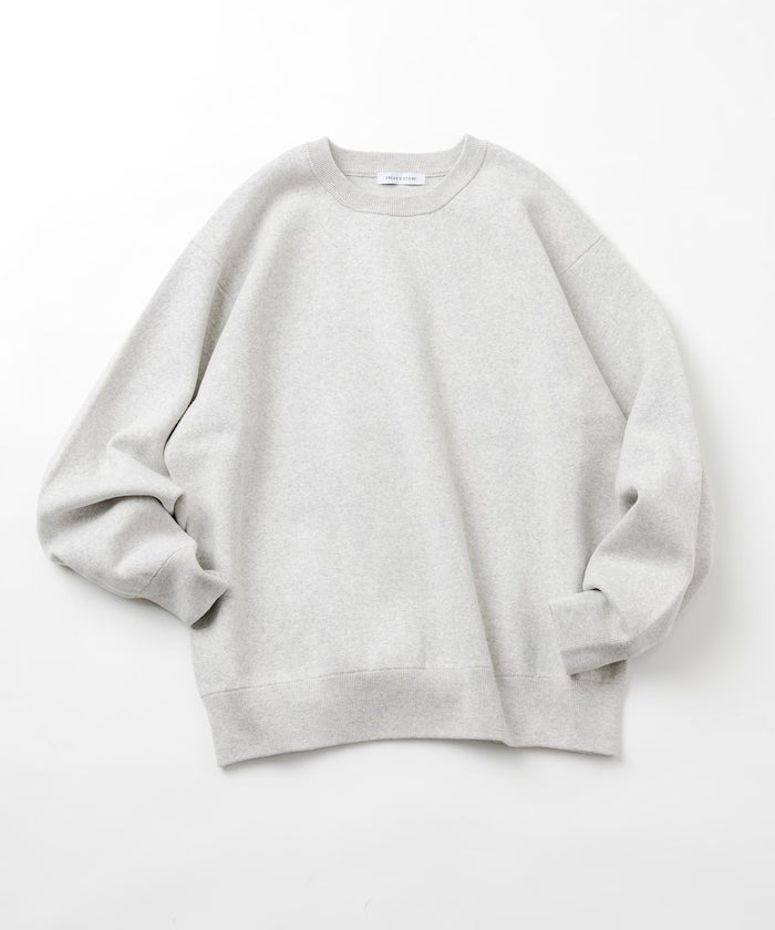 Sweat-like Crew Neck Knit
