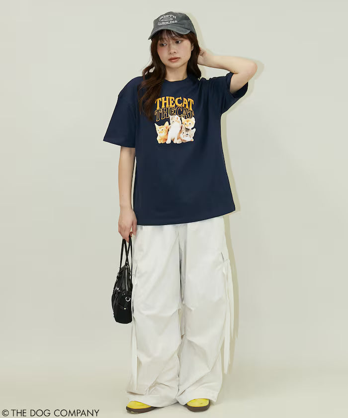 THE DOG / THE CAT Collegiate Style T-Shirt Limited Edition
