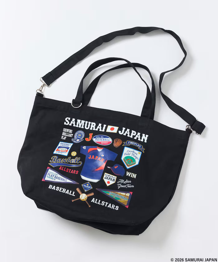 [March 5th 12:00 Release] SAMURAI JAPAN x FREAK'S STORE Exclusive CANVAS TOTE BAG - Black