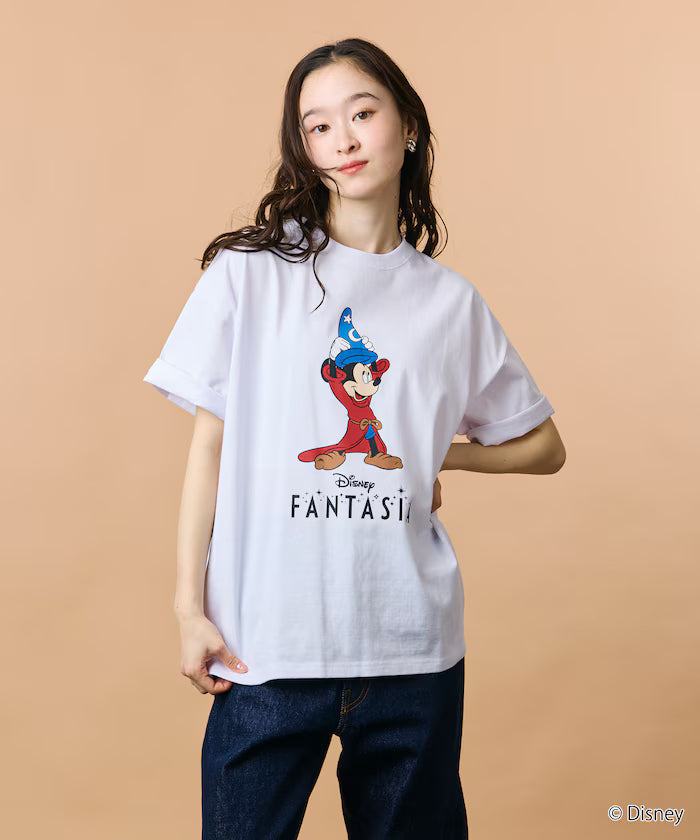 DISNEY/Mickey Mouse 'Fantasia'/Crew Neck Print T-Shirt 【Limited Edition】