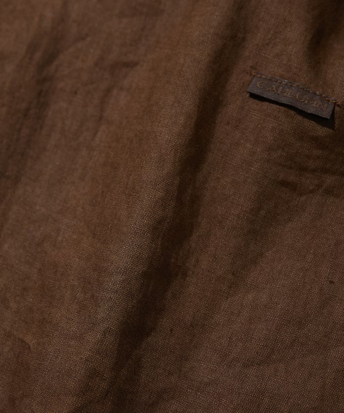 Belgium Linen Open Collar Shirt 1.1
