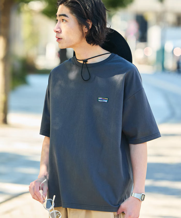 STORATECH/Stratech Big Silhouette One Point Logo T-Shirt/Antibacterial/Odor Resistant/Antimicrobial/UV Cut/Contact Cooling Moisture Wicking 【Limited Release】