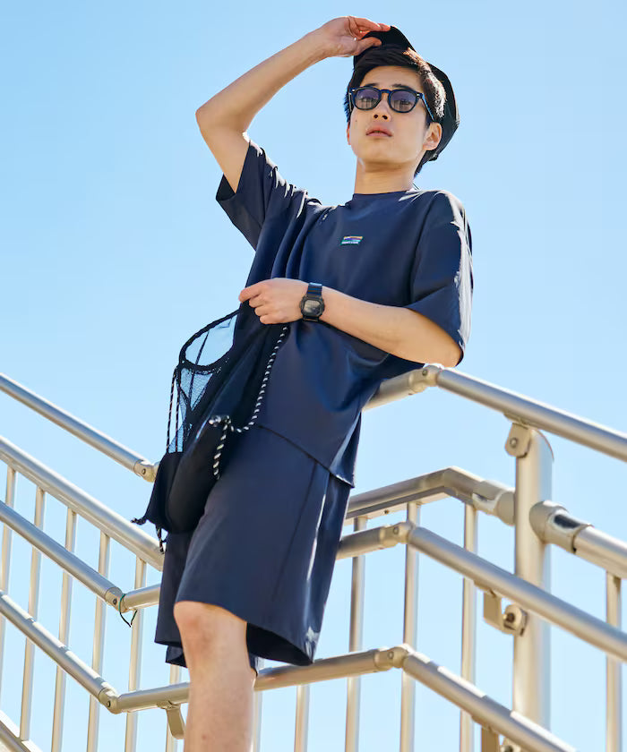 SPEEDRY Set with Bag Stretch Setup/T-Shirt/Shorts/3 in 1 /Rash Guard/Quick Dry/UV Cut/Heat Shield 【Limited Edition】