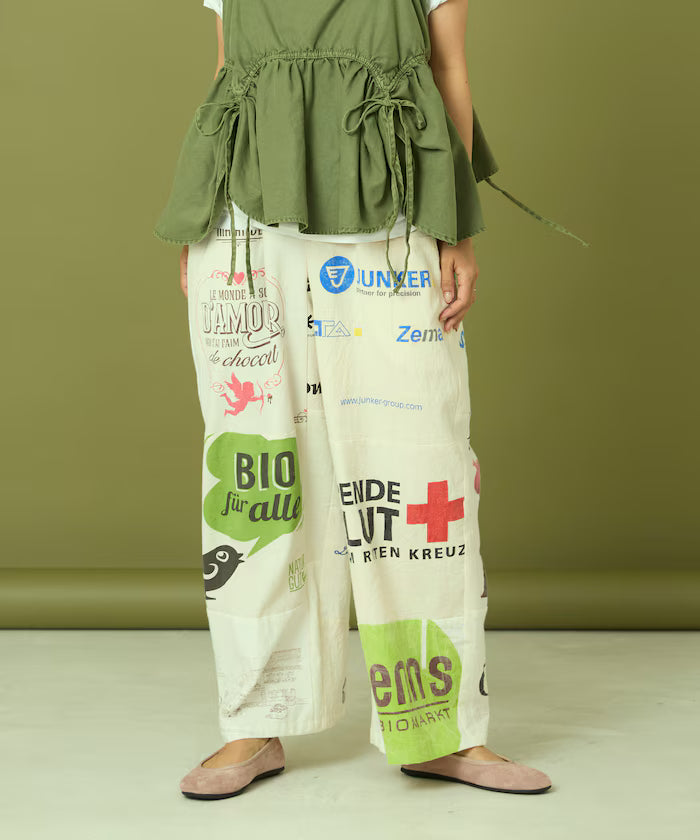 vintage European eco bag remake pants