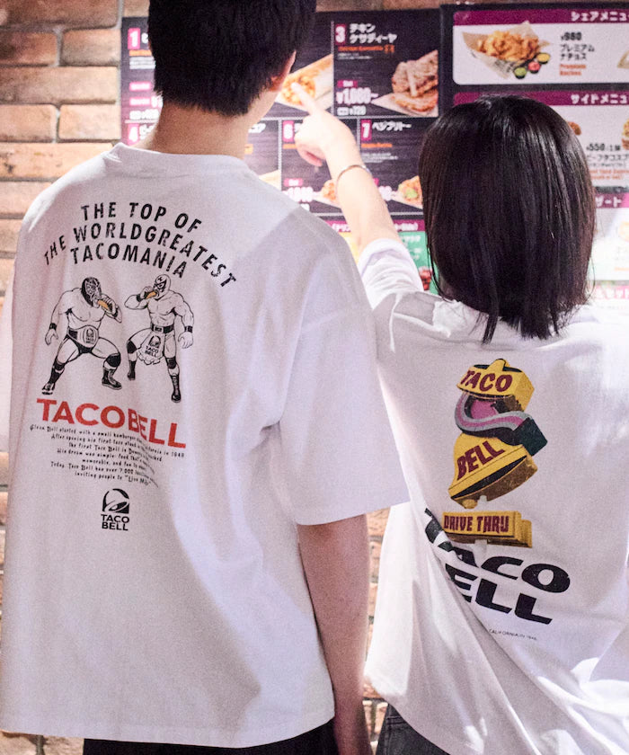 Limited Edition TACOBELL×FREAK'S STORE Exclusive Big Silhouette Back Print Crew Neck T-Shirt