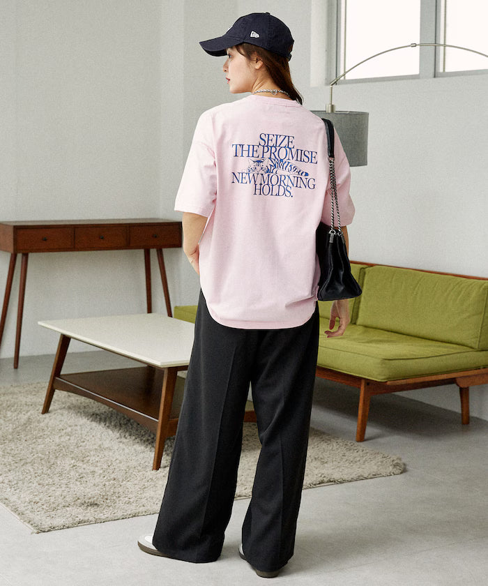 <Functional Material> PROMISE Cat Print T-Shirt Limited Release