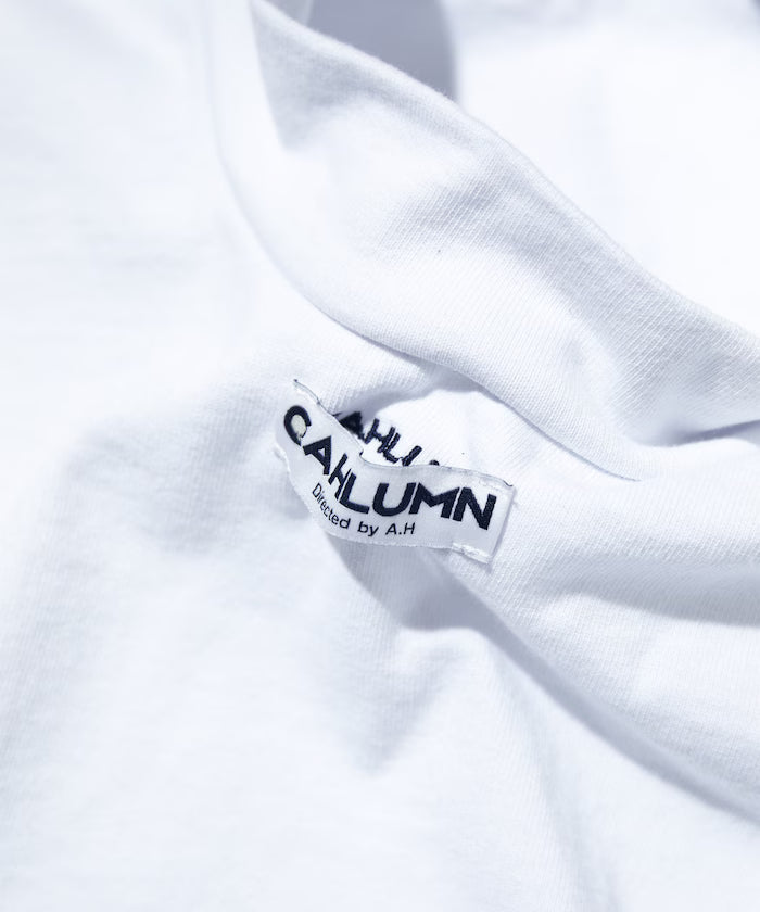 Heavy weight Jersey Mock Neck L/S Print Tee