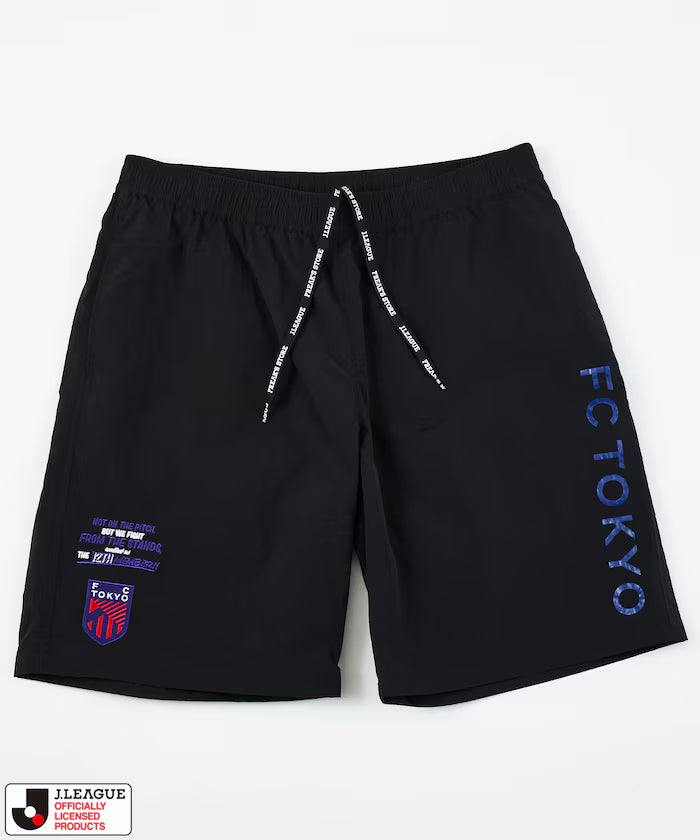 [Available from May 15th, 12:00] J.LEAGUE × FREAK'S STORE Exclusive SUPPORTERS NYLON SHORTS [FC Tokyo] - Black