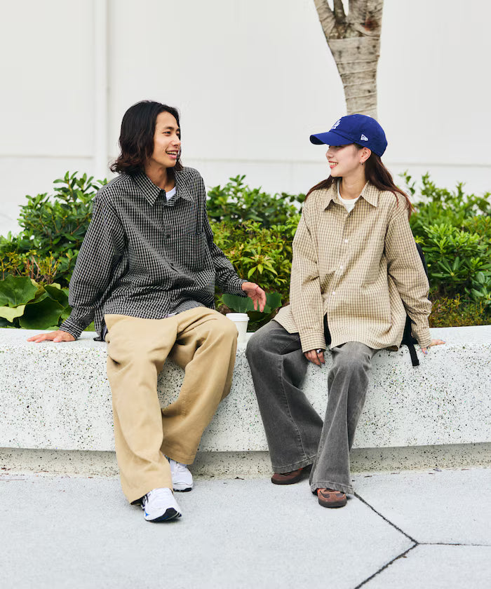 Relax Fit Classic Pattern Regular Collar Shirt / Check Pattern / Stripe Pattern 【Limited Edition】