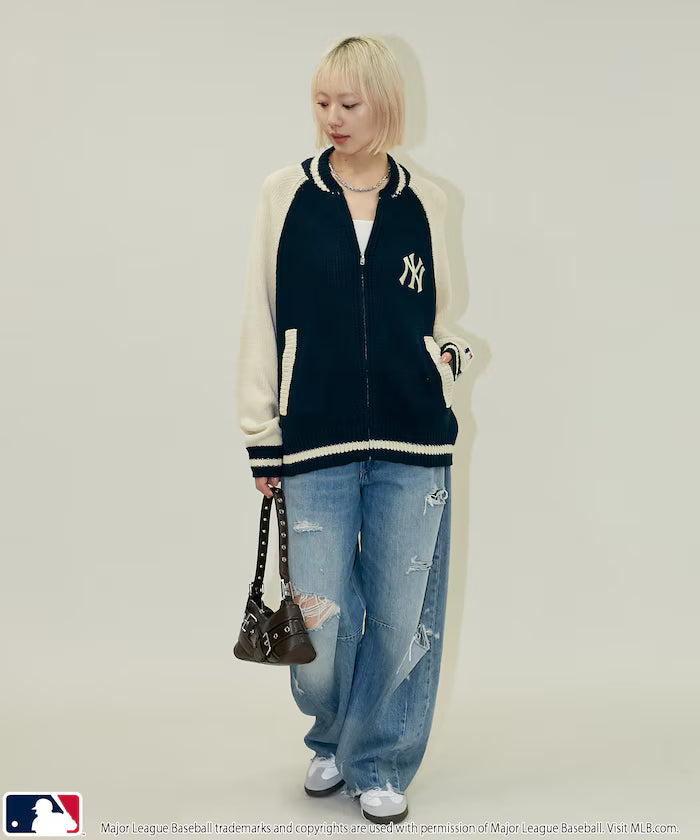 Custom ZIP KNIT CARDIGAN