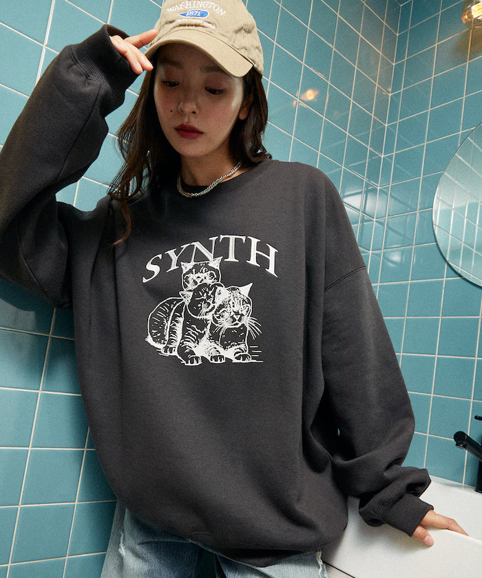 SYNTH Cat Fleece Lined Sweatshirt Limited Edition