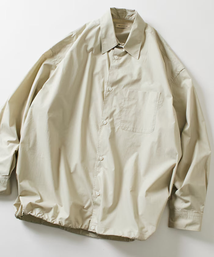 Wide Silhouette Spindle Regular Color Shirt / Hem Code 【Limited Edition】