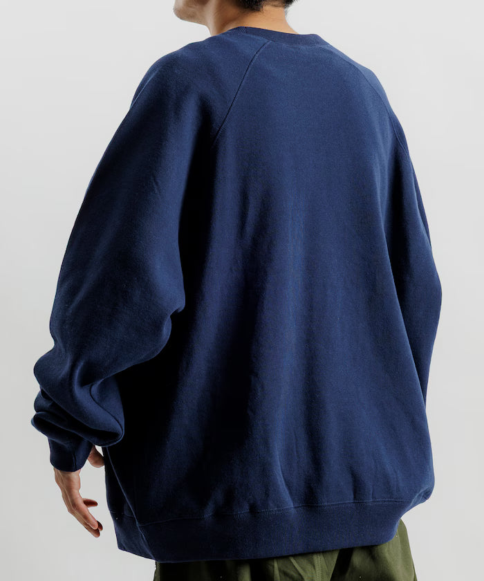 12oz Heavyweight Big Silhouette Raglan Sleeve Crew Neck Sweatshirt 【Limited Edition】