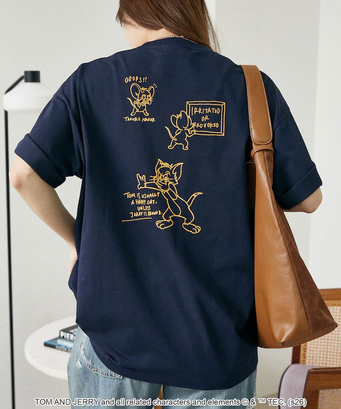 <Functional Material> TOM AND JERRY Graphic T-Shirt Limited Edition