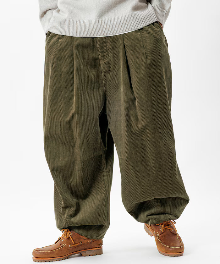 Wide Silhouette Corduroy Military Circus Pants / Snow Pants 【Limited Edition】
