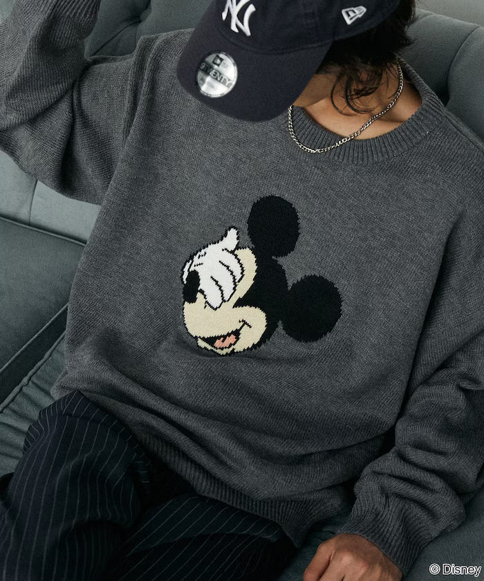 Custom Mickey Mouse Face Knit
