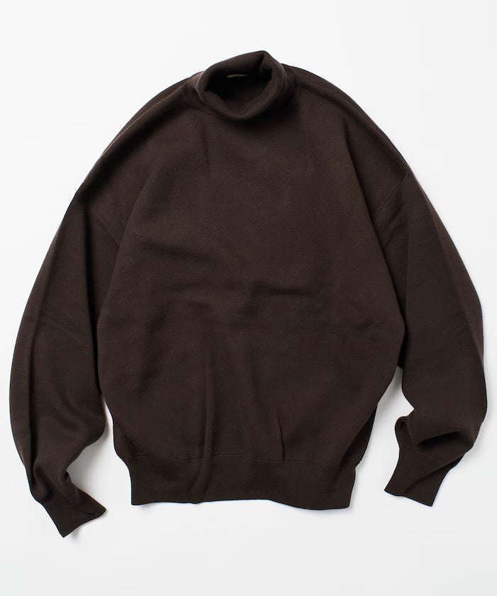 Relax Fit Sweat-Like Turtleneck Knit 【Limited Edition】