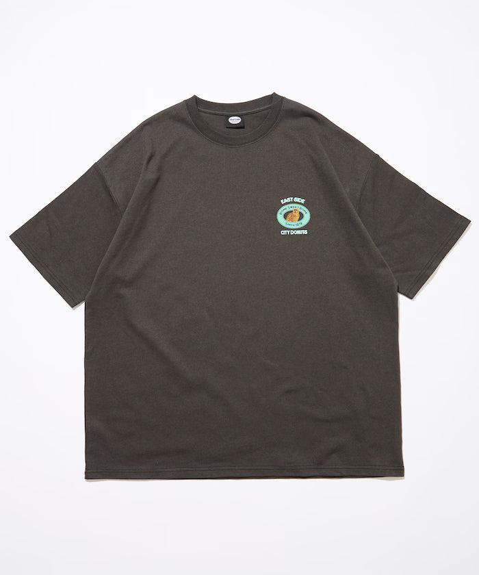 Big Silhouette Back Print Crew Neck T-Shirt / City Dounuts CAT [Limited Edition]