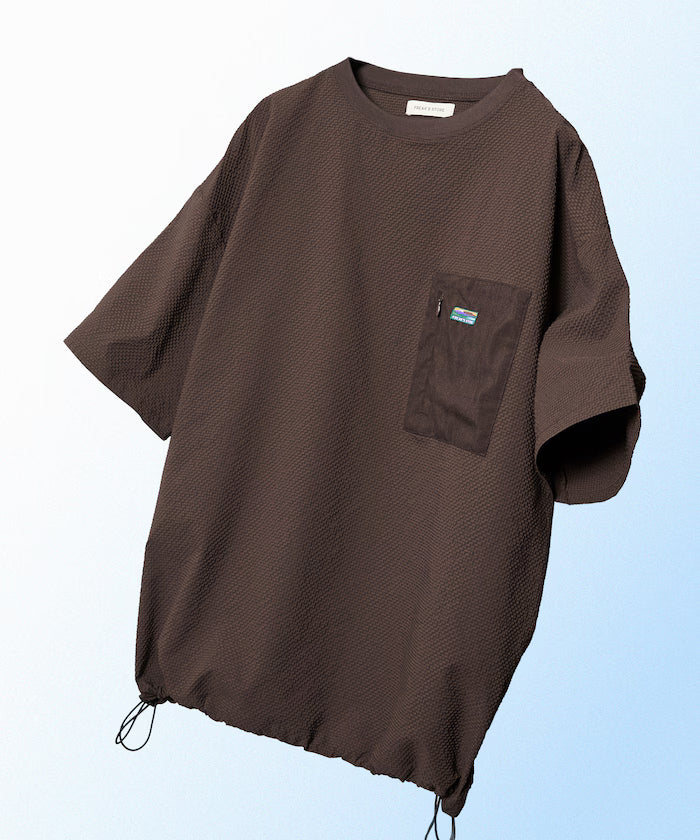 Limited release AiRide Air Ride Relax Fit Mult-material Pocket Seersucker Pullover Top Quick-drying UV Protection