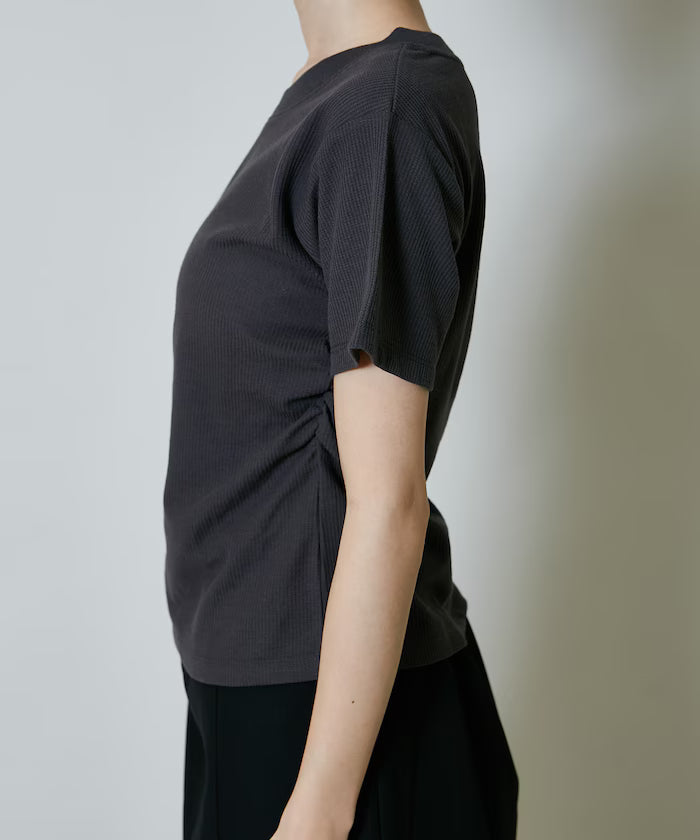 Light Waffle Waist Shirring T-Shirt Limited Edition
