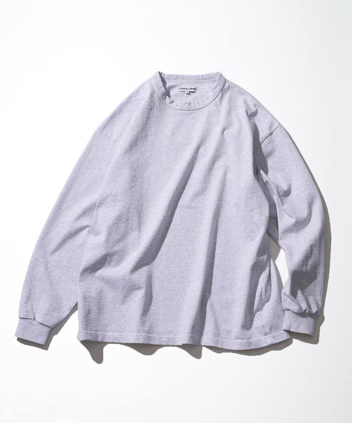 Heavy Weight Jersey Long Sleeve Tee - Light Gray