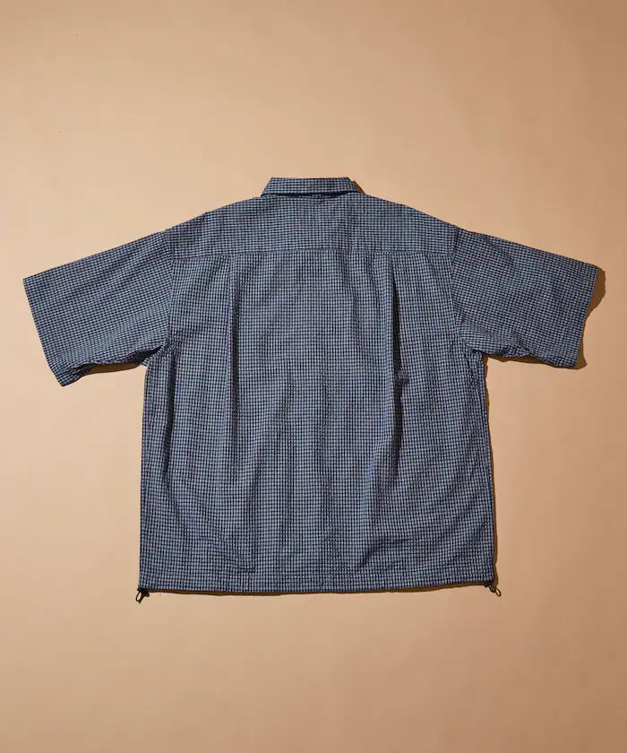 FREAK'S STORE for BEACH & FES Seersucker Spindle Regular Collar Short Sleeve Shirt