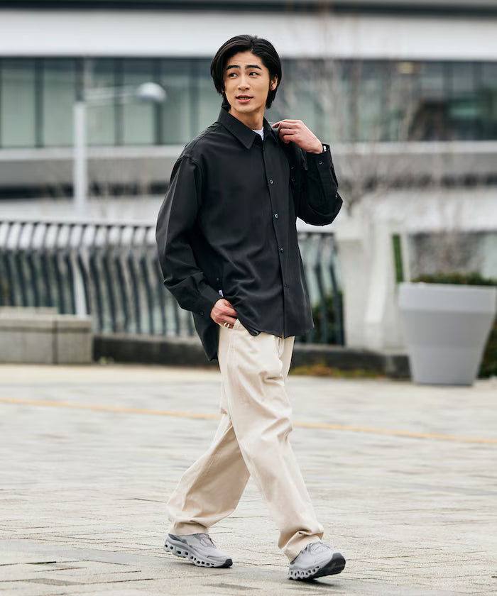 AiRide/Air Ride Relax Fit Regular Collar L/S Shirt/Pocketable/Quick Dry/UV Cut 【Limited Edition】
