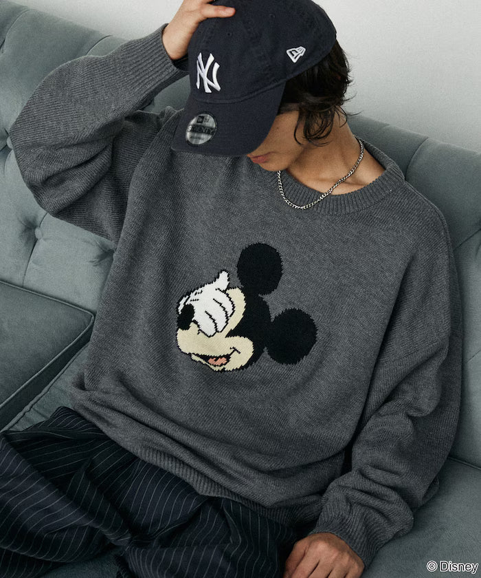 Custom Mickey Mouse Face Knit
