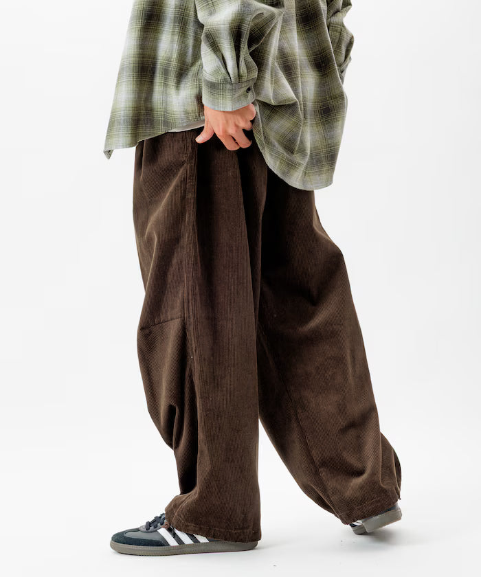 Wide Silhouette Corduroy Military Circus Pants / Snow Pants 【Limited Edition】