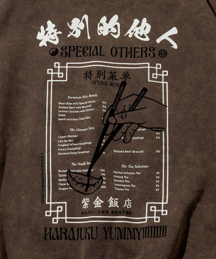 SPE x Purple Gold Hotel x FREAK'S Glow-in-the-Dark Back Print Crewneck Sweatshirt