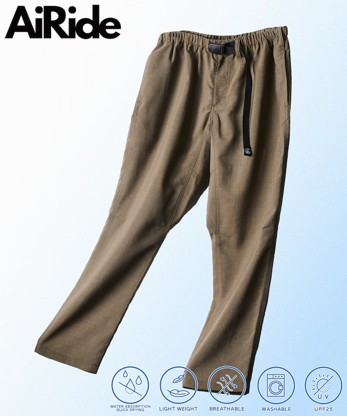 AiRide/AiRide Basic Silhouette Climbing Pants/Pocketable/Quick Drying/UV Cut [Limited Edition] - Greige