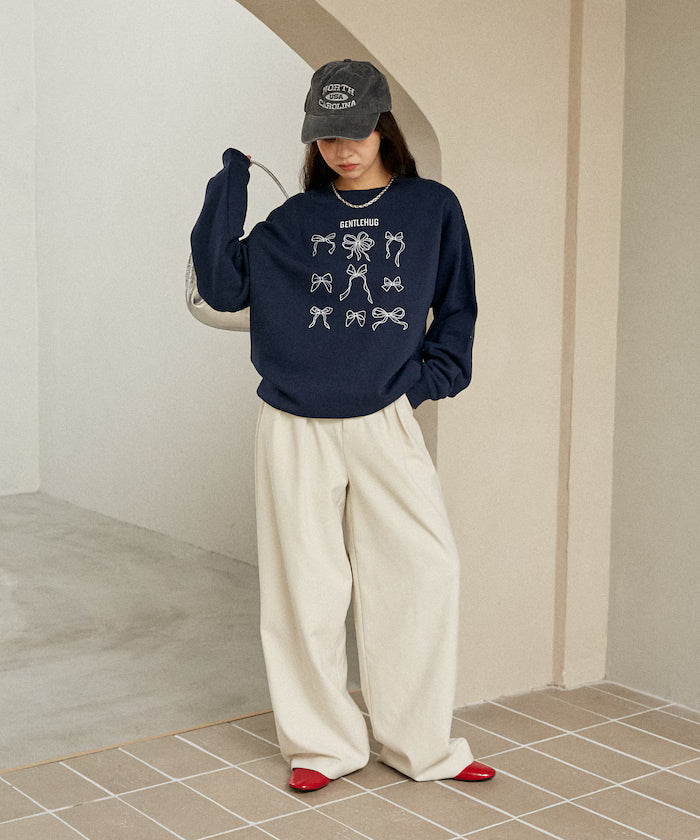 Ribbon Embroidery Crew Sweat Limited Edition